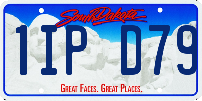 SD license plate 1IPD79