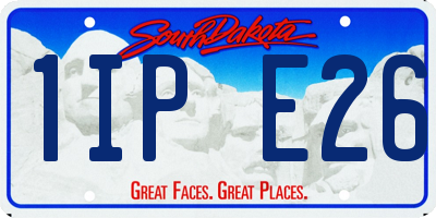 SD license plate 1IPE26