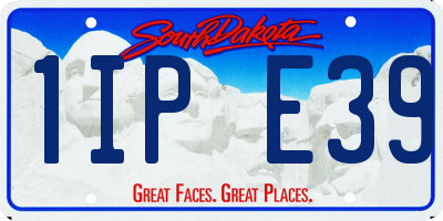 SD license plate 1IPE39