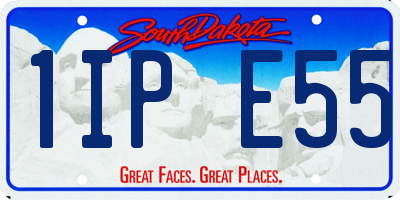 SD license plate 1IPE55
