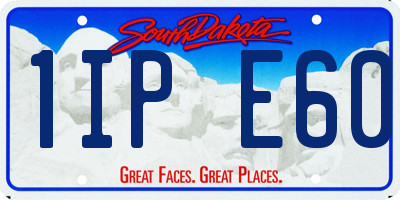SD license plate 1IPE60