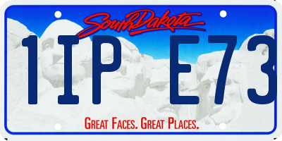 SD license plate 1IPE73