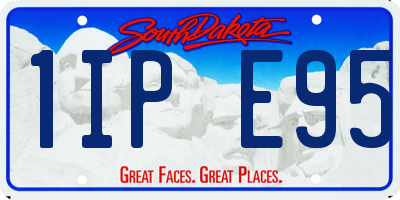SD license plate 1IPE95