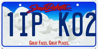 SD license plate 1IPK02