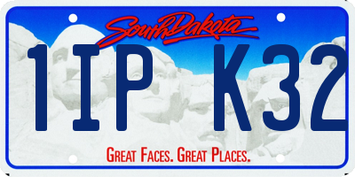 SD license plate 1IPK32