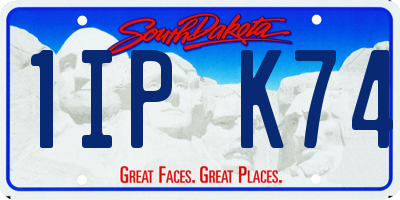 SD license plate 1IPK74