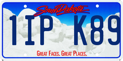 SD license plate 1IPK89