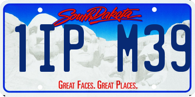 SD license plate 1IPM39