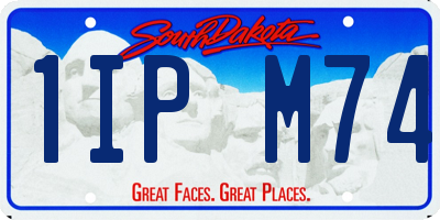 SD license plate 1IPM74