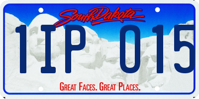 SD license plate 1IPO15