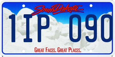 SD license plate 1IPO90