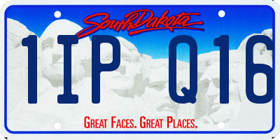 SD license plate 1IPQ16