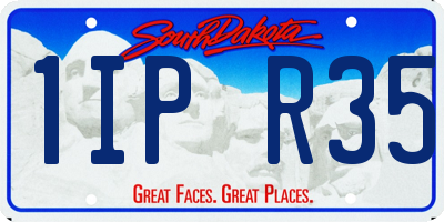 SD license plate 1IPR35