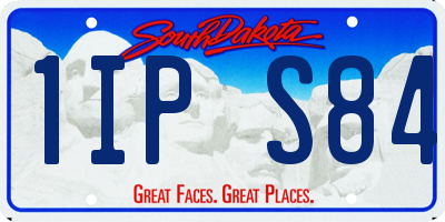 SD license plate 1IPS84