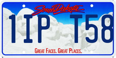 SD license plate 1IPT58