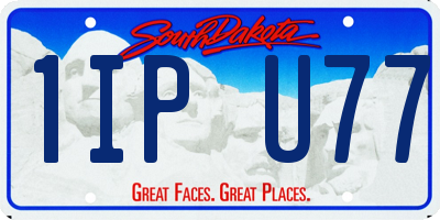 SD license plate 1IPU77
