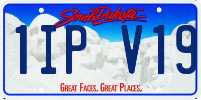 SD license plate 1IPV19