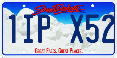 SD license plate 1IPX52