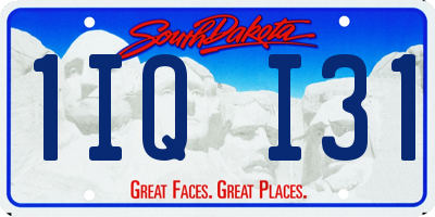 SD license plate 1IQI31