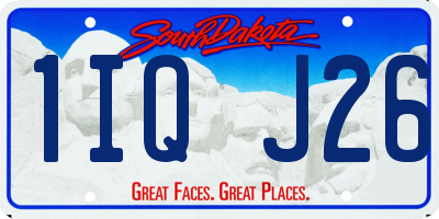 SD license plate 1IQJ26