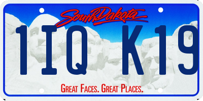 SD license plate 1IQK19