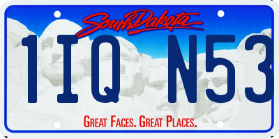 SD license plate 1IQN53