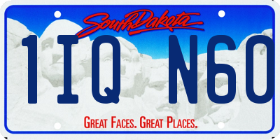 SD license plate 1IQN60