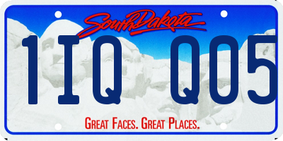 SD license plate 1IQQ05