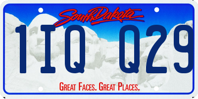 SD license plate 1IQQ29