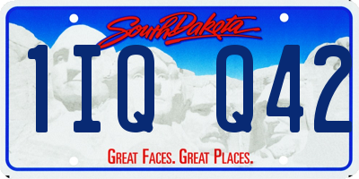 SD license plate 1IQQ42