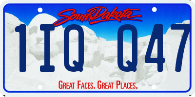 SD license plate 1IQQ47