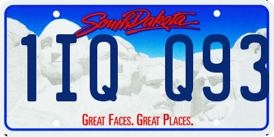 SD license plate 1IQQ93
