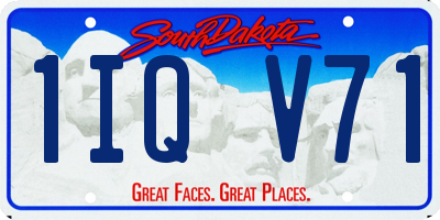 SD license plate 1IQV71
