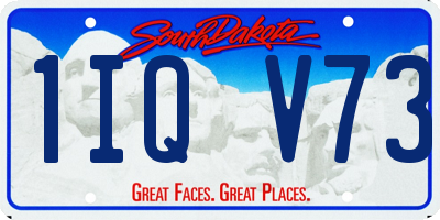 SD license plate 1IQV73