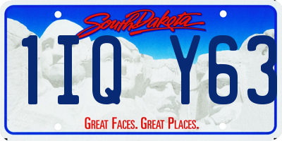 SD license plate 1IQY63