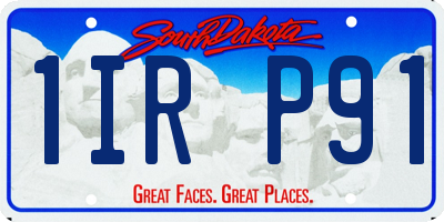 SD license plate 1IRP91