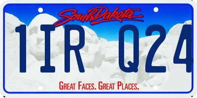 SD license plate 1IRQ24