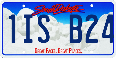 SD license plate 1ISB24