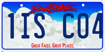 SD license plate 1ISC04