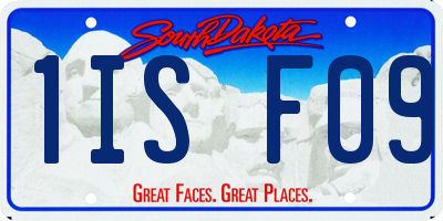 SD license plate 1ISF09