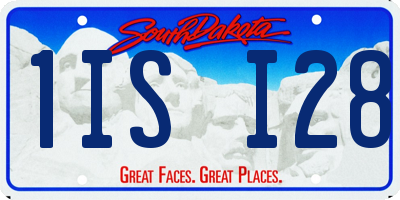 SD license plate 1ISI28