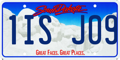 SD license plate 1ISJ09