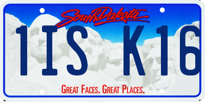 SD license plate 1ISK16