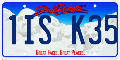 SD license plate 1ISK35