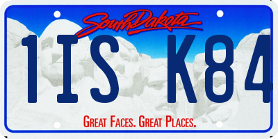 SD license plate 1ISK84