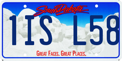 SD license plate 1ISL58