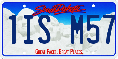 SD license plate 1ISM57