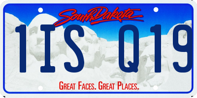 SD license plate 1ISQ19