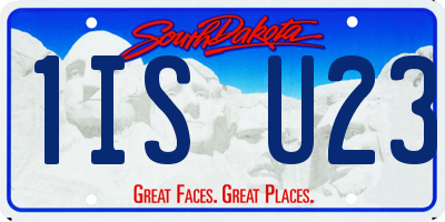 SD license plate 1ISU23