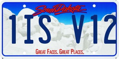 SD license plate 1ISV12